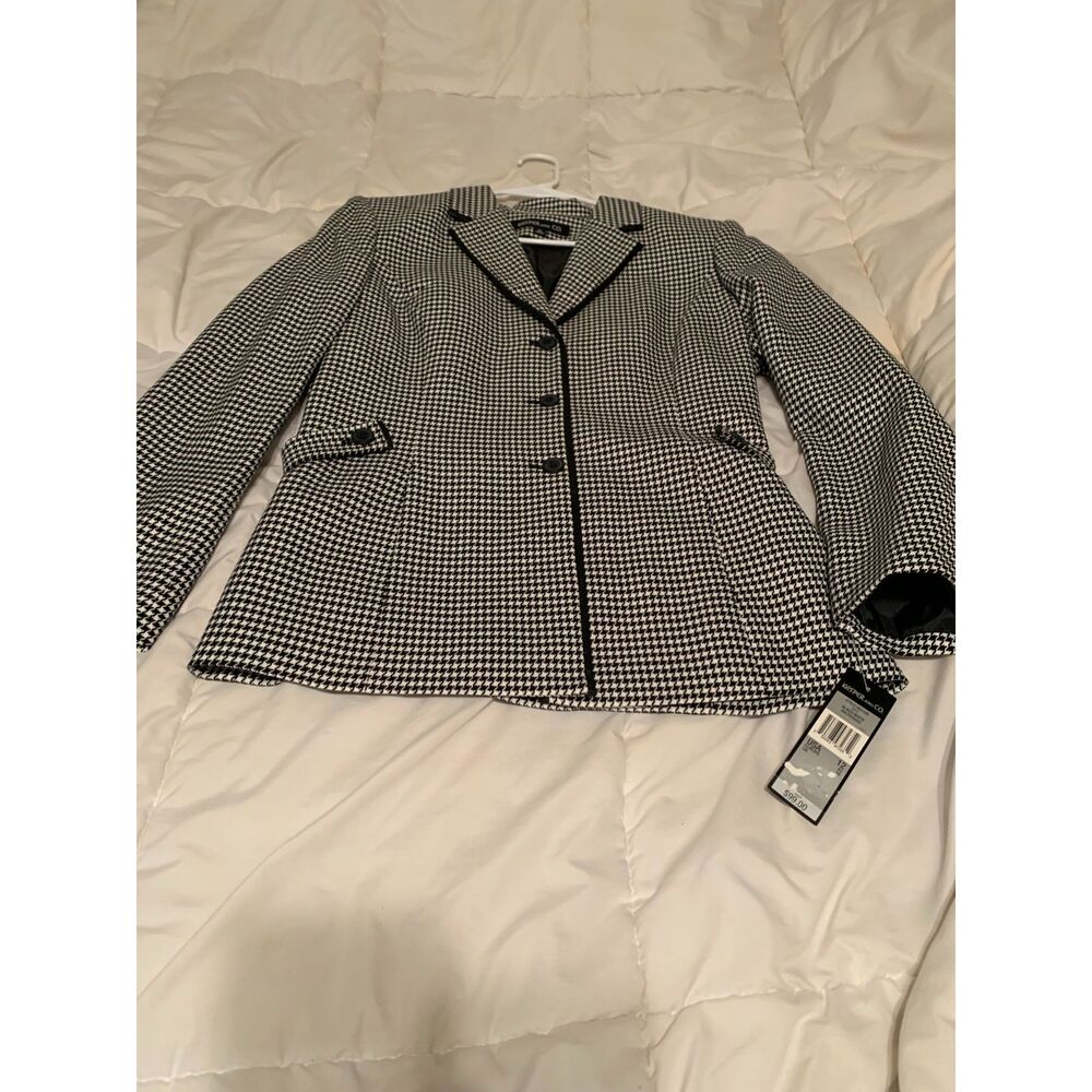 Women’s Blazer / Dress Jacket / Suit Jacket (Houndstooth, Size 12)NWT